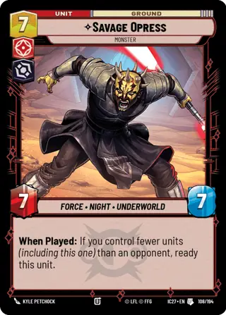 Savage Opress, Monster