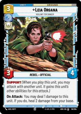 Leia Organa, Vigilant For Danger