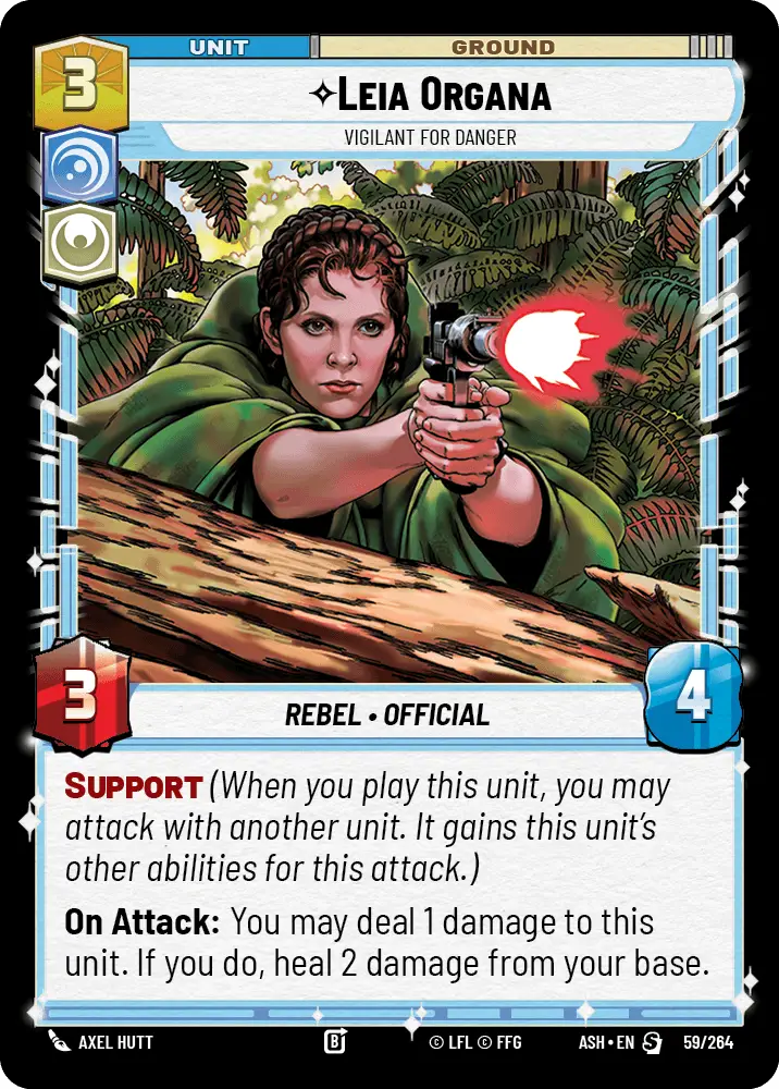 Leia Organa, Vigilant For Danger