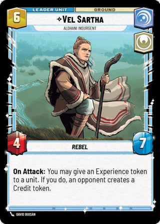 Vel Sartha, Aldhani Insurgent Unit