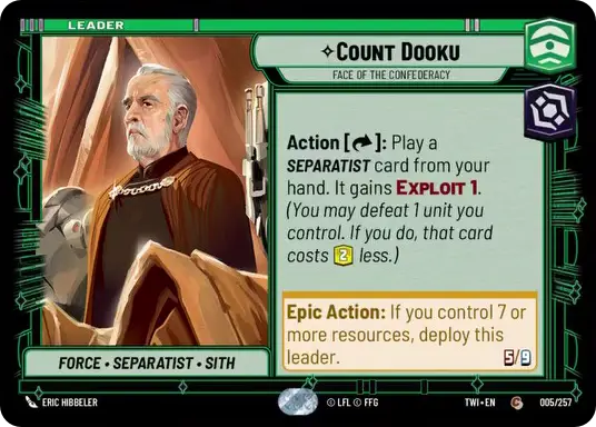Count Dooku, Face of the Confederacy