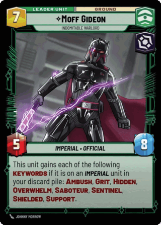 Moff Gideon, Indomitable Warlord