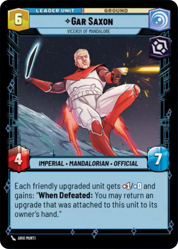 Gar Saxon, Viceroy of Mandalore