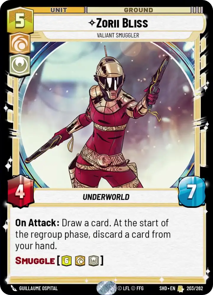 Zorii Bliss, Valiant Smuggler