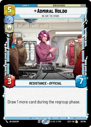 Admiral Holdo, We Are The Spark