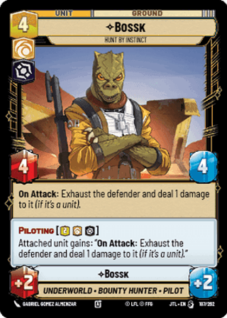 Bossk, Hunt By Instinct