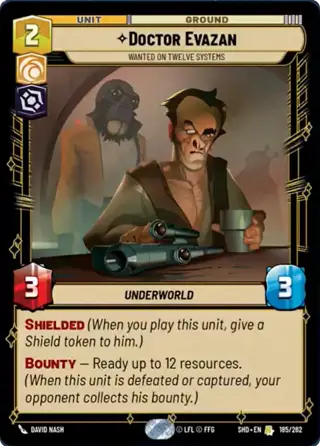 Doctor Evazan, Wanted on Twelve Systems