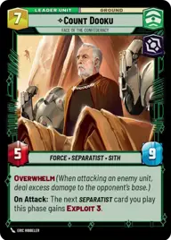 Count Dooku, Face of the Confederacy