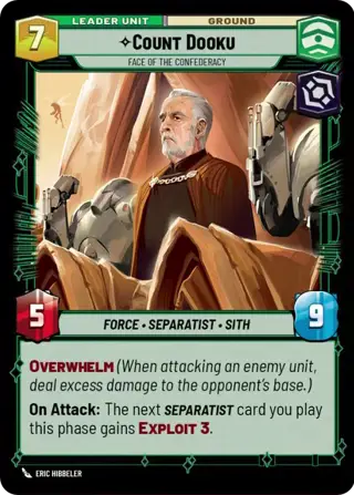 Count Dooku, Face of the Confederacy