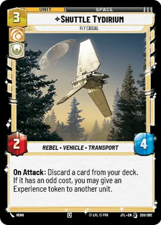 Shuttle Tydirium, Fly Casual