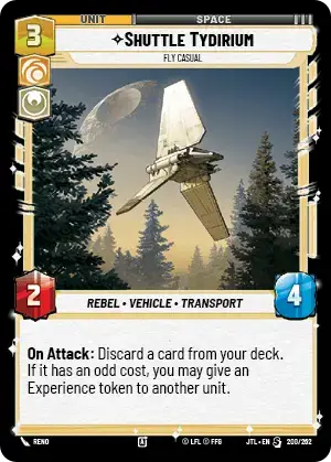 Shuttle Tydirium, Fly Casual
