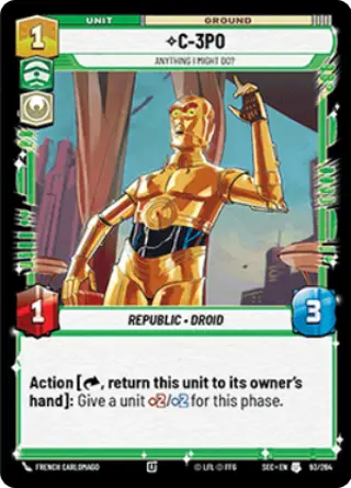 C-3PO, Anything I might do?