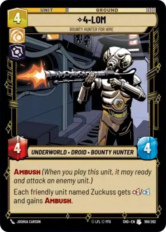 4-L0M, Bounty Hunter for Hire