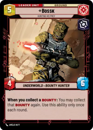 Bossk Hunting His Prey Unit Card