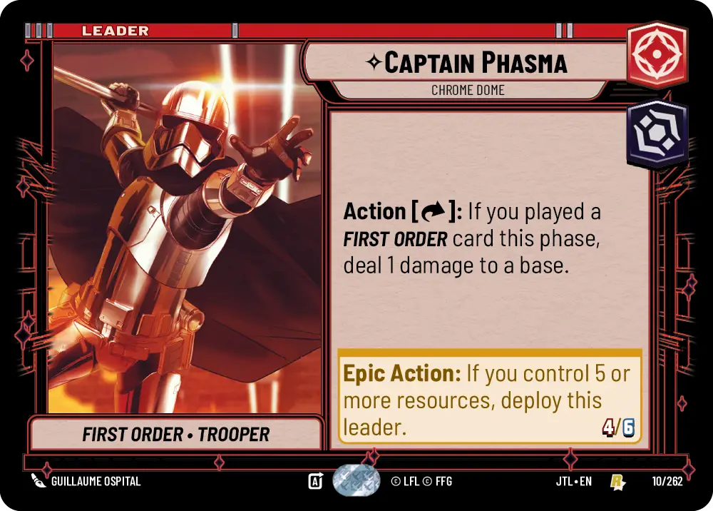 Captain Phasma, Chrome Dome