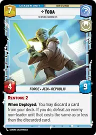 Yoda, Sensing Darkness