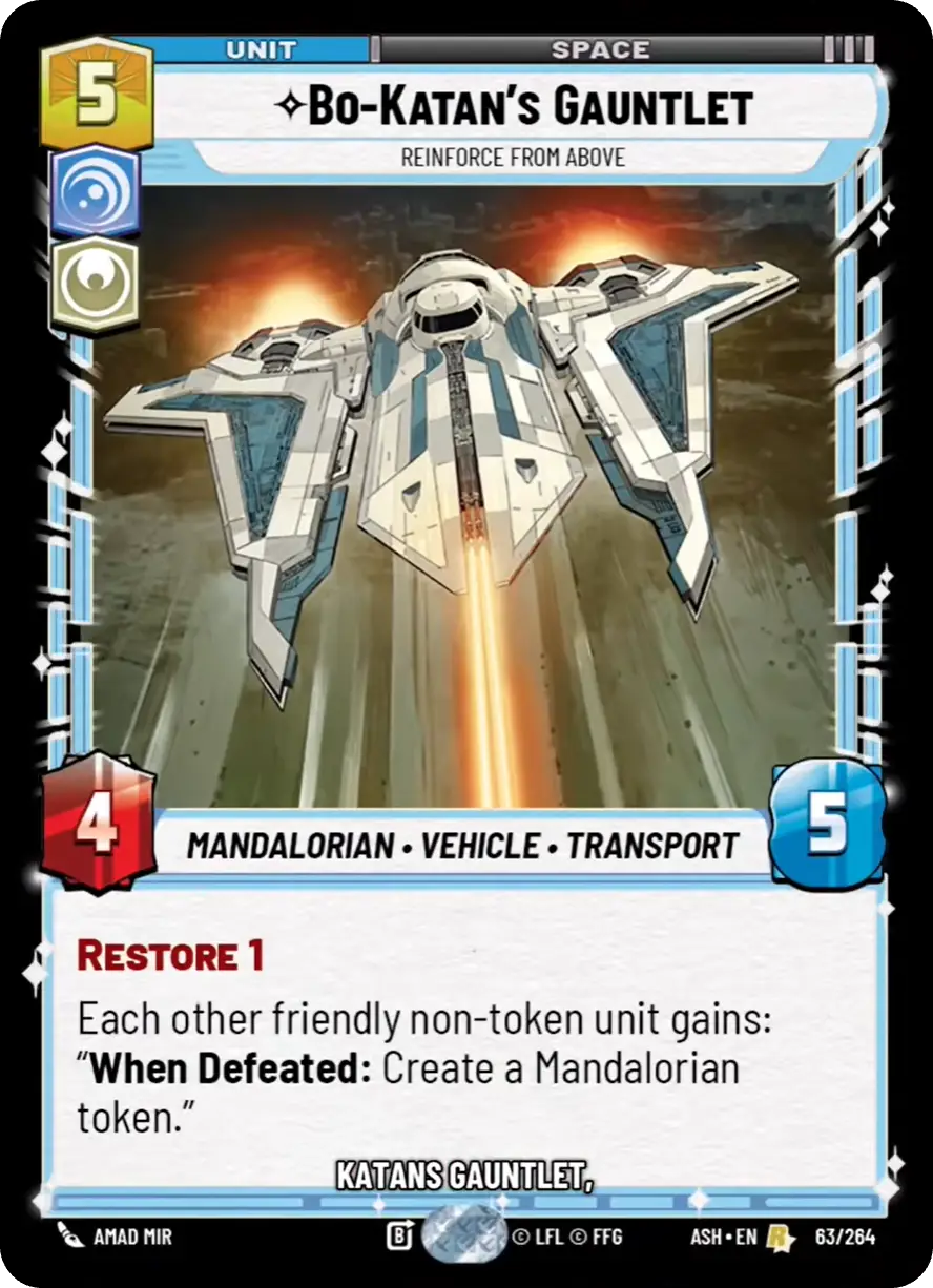 Bo-Katan's Gauntlet, Reinforce From Above