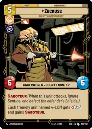 Zuckuss, Bounty Hunter for Hire