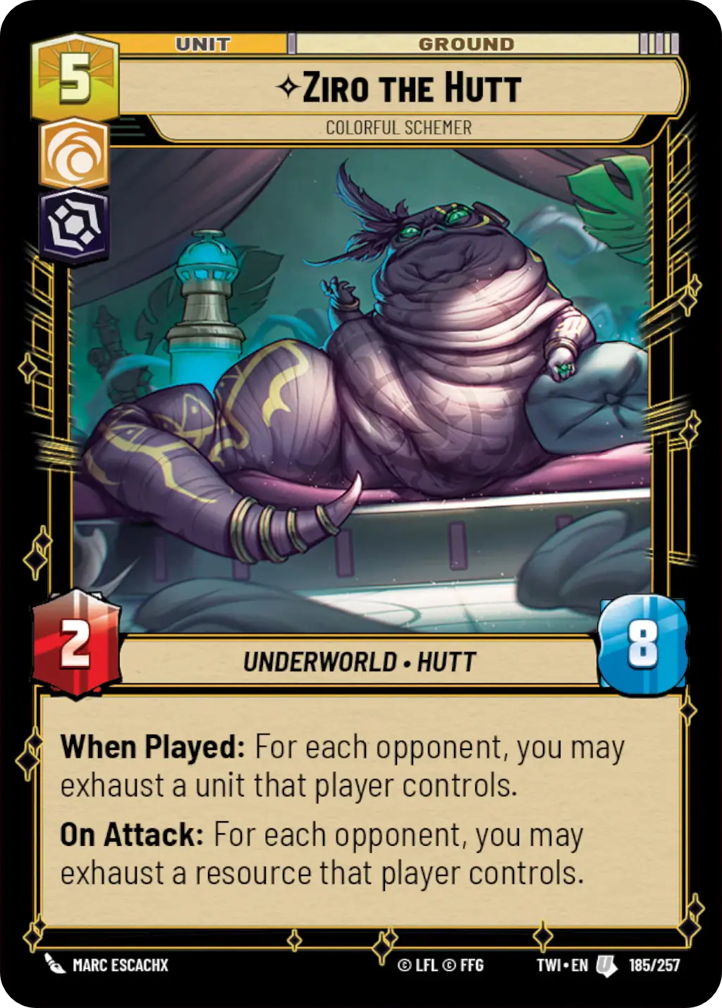 Ziro the Hutt, Colorful Schemer