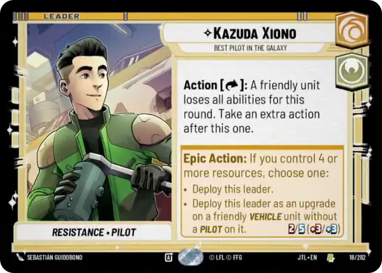 Kazuda Xiono, Best Pilot in the Galaxy