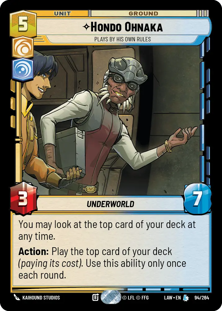 Hondo Ohnaka, Plays By His Own Rules