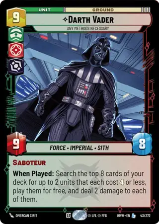 Darth Vader, Any Methods Necessary