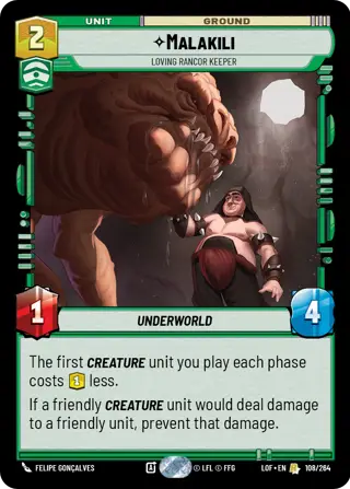 Malakili, Loving Rancor Keeper