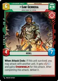 Saw Gerrera, Bring down the Empire