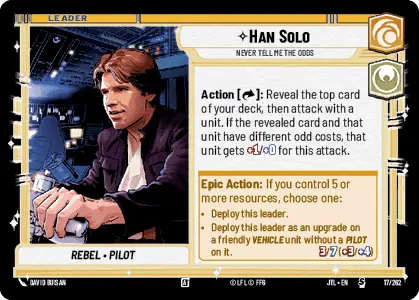 Han Solo, Never Tell Me The Odds