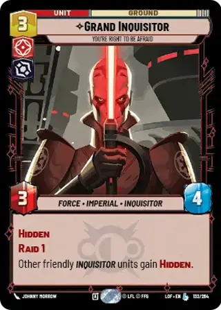 Grand Inquisitor, You're right to be afraid