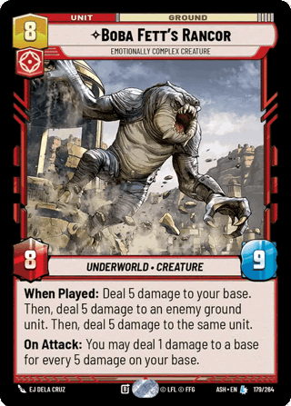 Boba Fett's Rancor, Emotionally Complex Creature