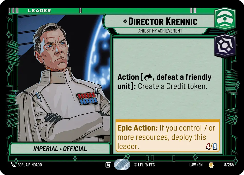 Director Krennic, Amidst my achievement