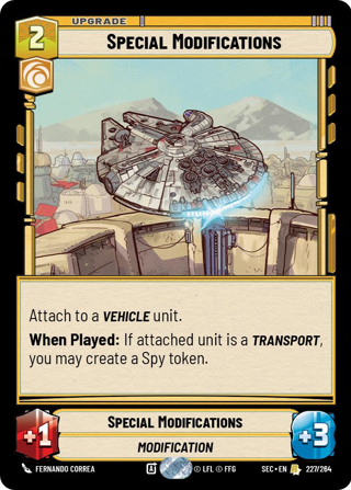 Special Modifications