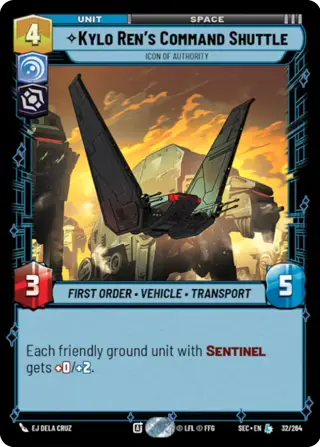 Kylo Ren's Command Shuttle, Icon Of Authority