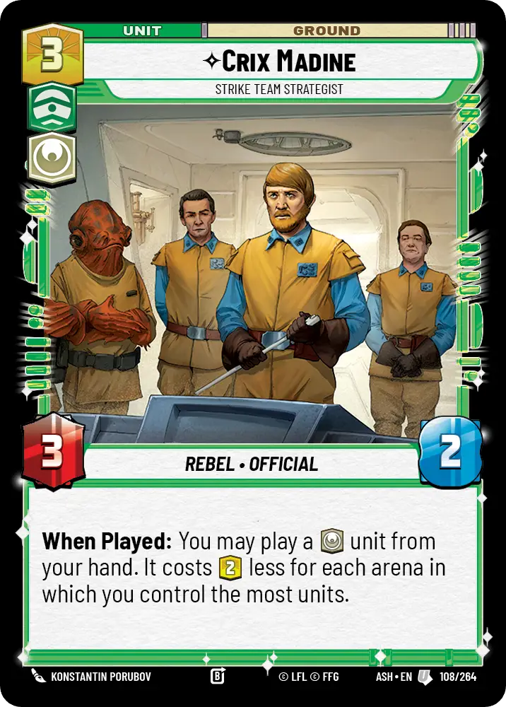 Crix Madine, Strike Team Strategist