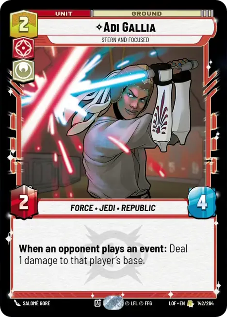 Adi Gallia, Stern and Focused