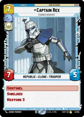 Captain Rex, Staunch Advocate