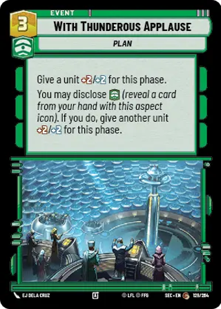 With Thunderous Applause