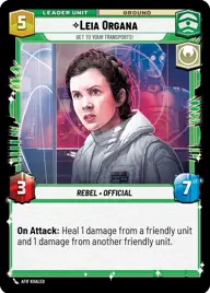 Leia Organa, Get To Your Transports!
