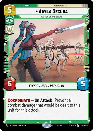 Aayla Secura, Master of the Blade