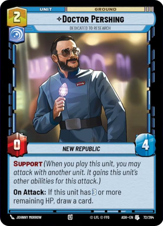 Doctor Pershing, Dedicated To Research