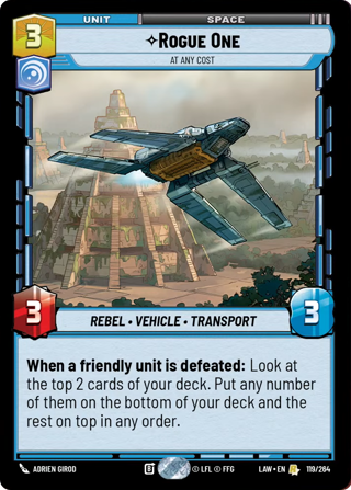 Rogue One, At Any Cost