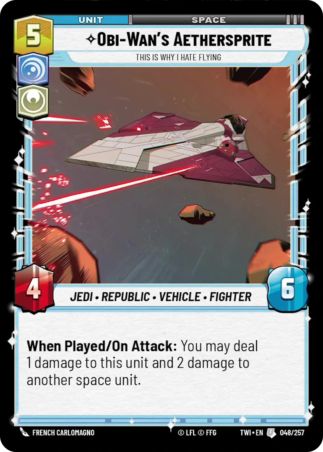 Obi-Wan's Aethersprite, This is why I hate flying