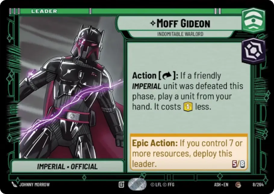 Moff Gideon, Indomitable Warlord