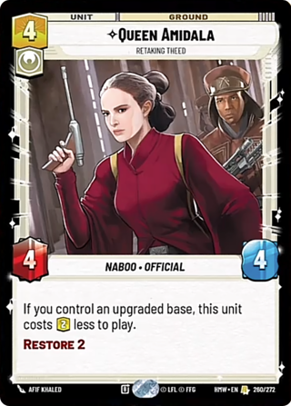 Queen Amidala, Retaking Theed
