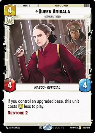 Queen Amidala, Retaking Theed