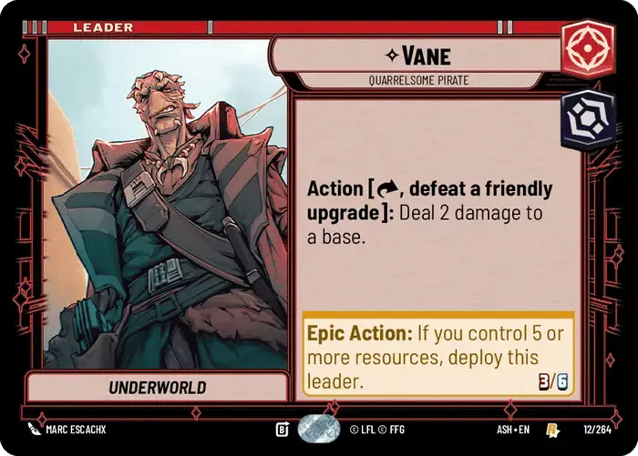 Vane, Quarrelsome Pirate
