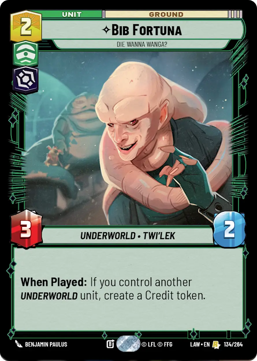Bib Fortuna, Die Wanna Wanga?