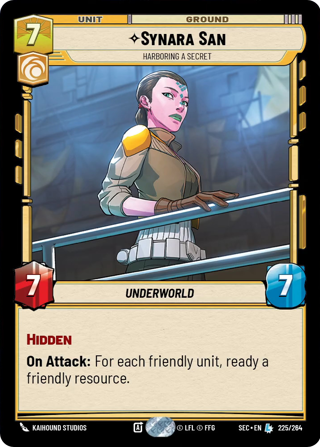 Synara San, Harboring A Secret