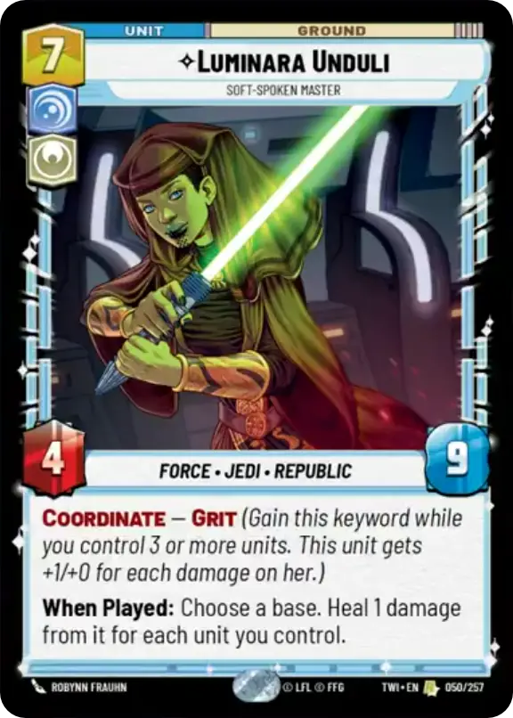 Luminara Unduli, Soft-Spoken Master